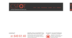 Desktop Screenshot of csfot.pl