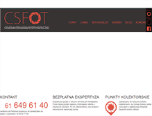 Tablet Screenshot of csfot.pl